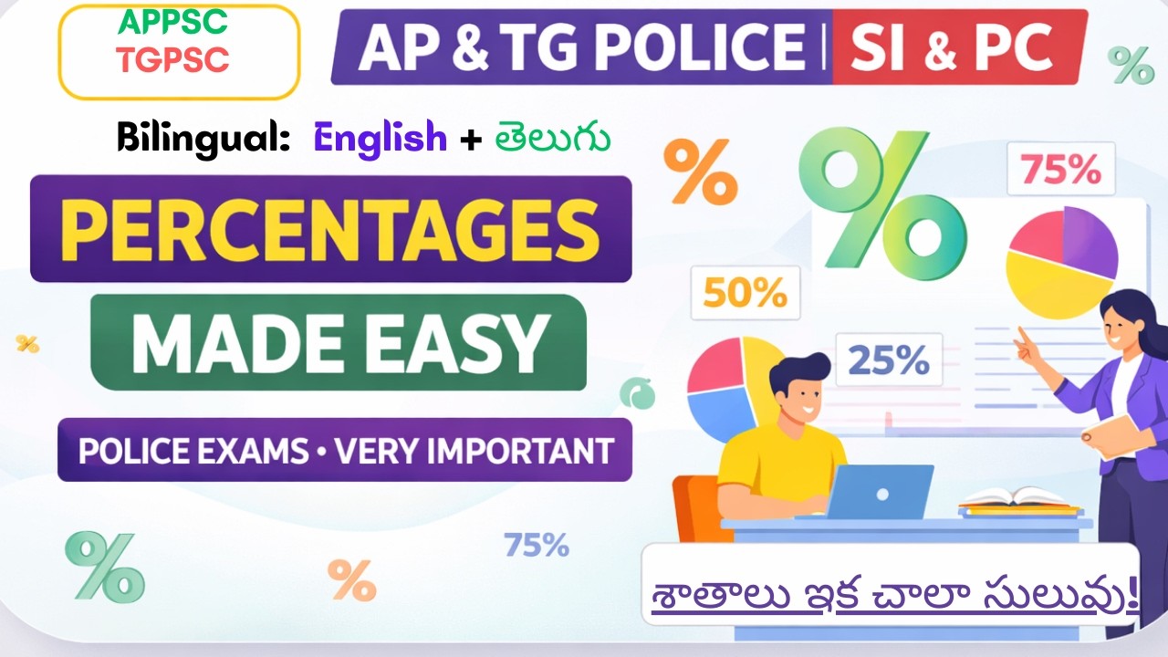 Percentages Made Easy | AP & TG Police SI/PC Maths