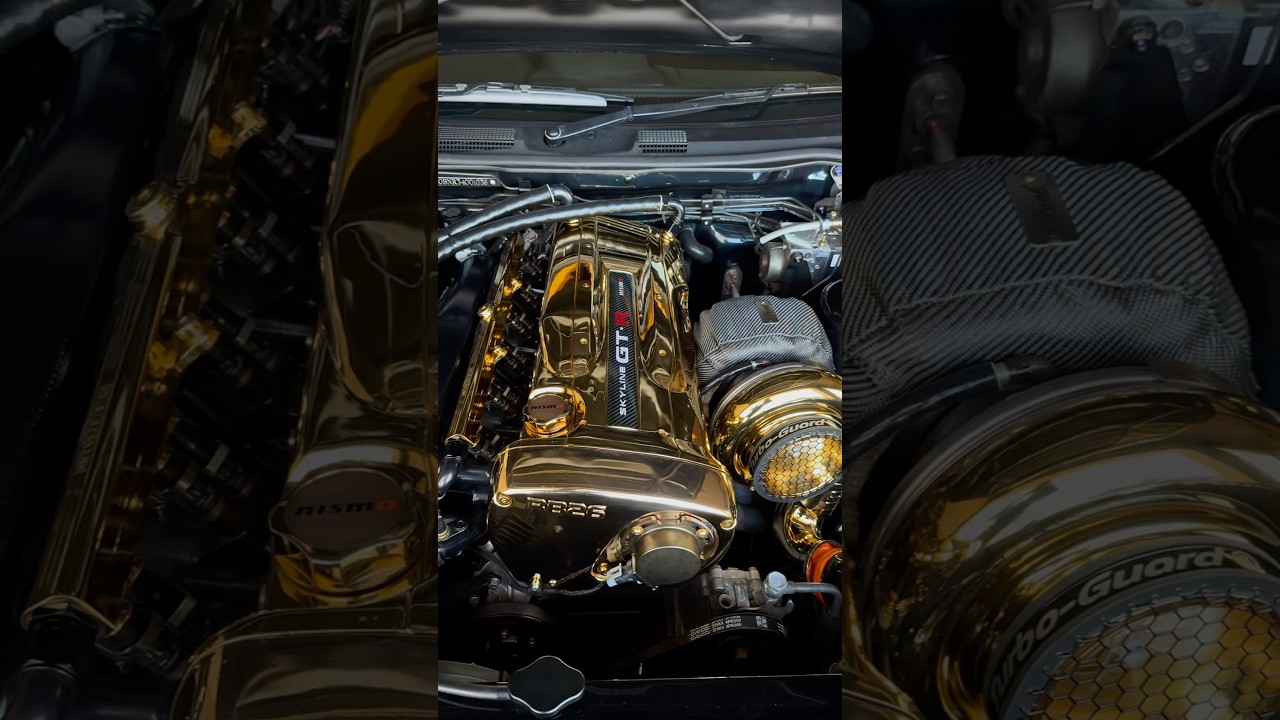 24kt Gold RB32 - #rb26 #nissanskyline #gtr #r34