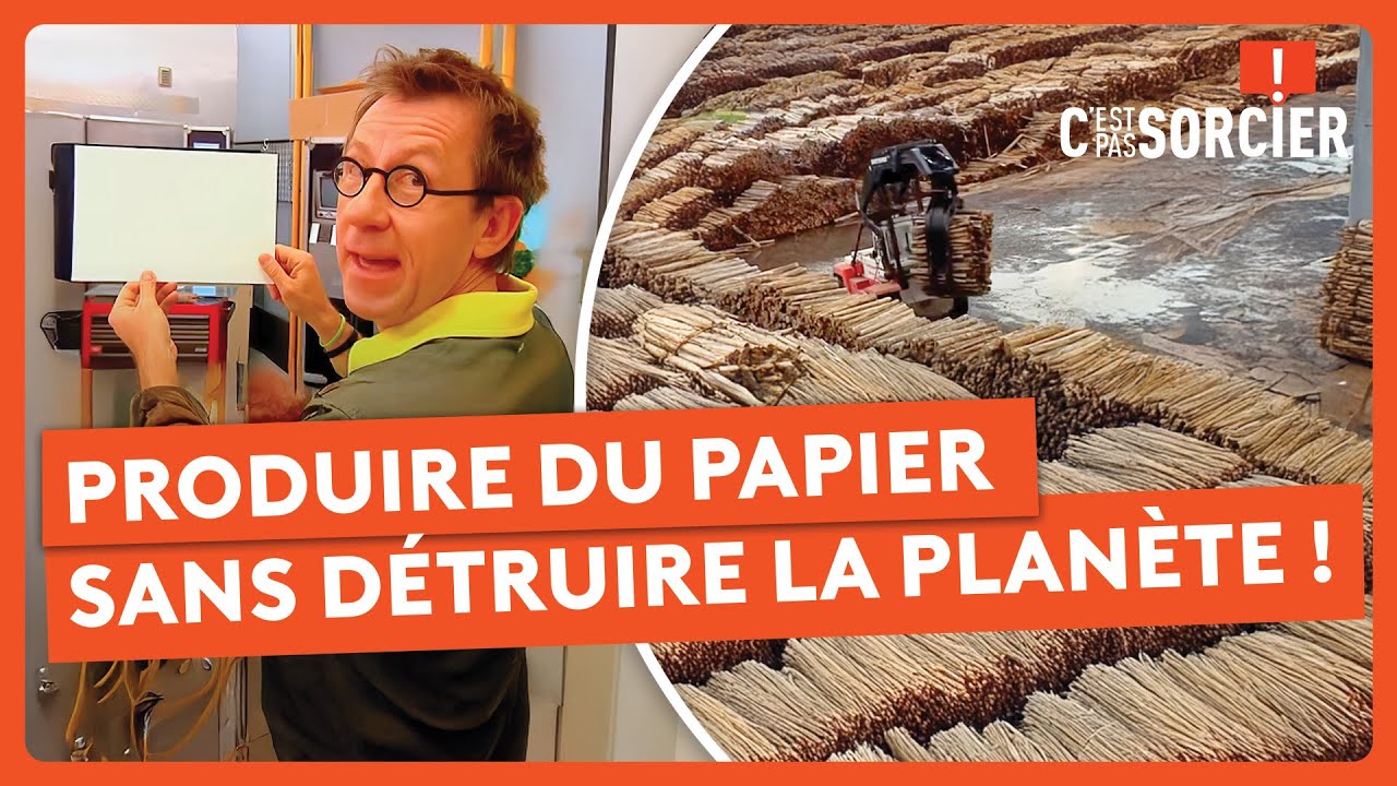 Produire du papier sans détruire la planète ! - C'est pas sorcier