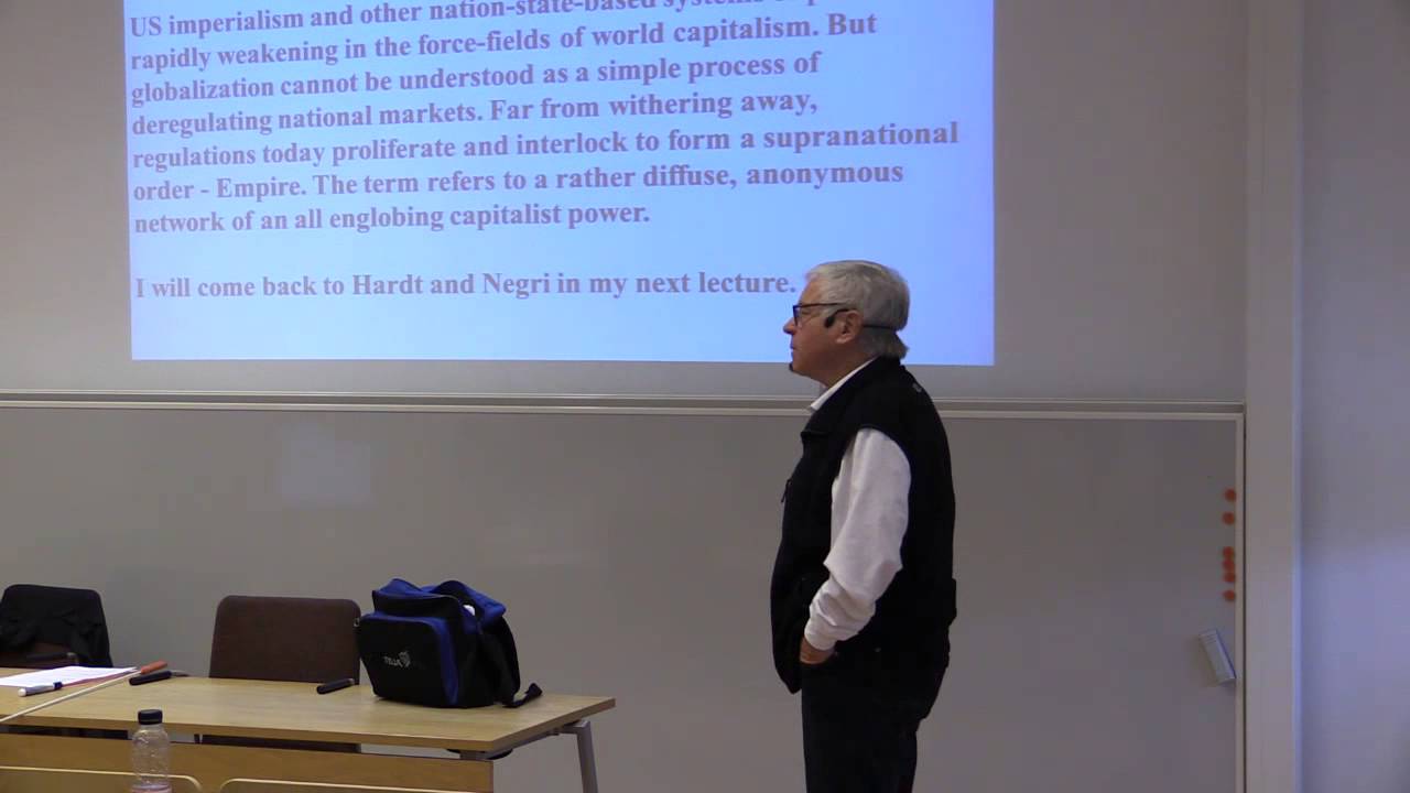 Johan Lönnroth lecture 3 Global Studies Gothenburg