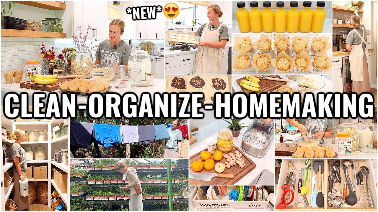 WHOLE HOUSE CLEAN & ORGANIZE WITH ME!🏠 CLEANING & ORGANIZING MOTIVATION | HOMEMAKING
