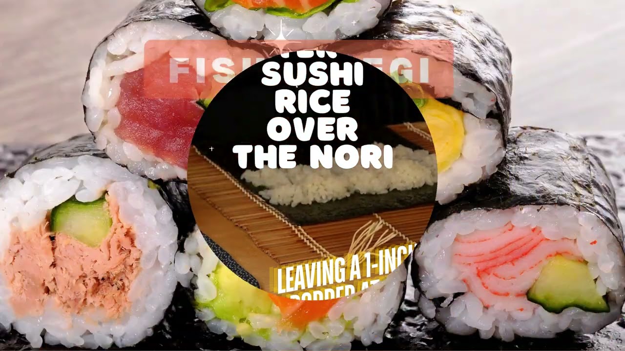 Making Ehomaki- How to Make Japanese Sushi Roll - Ehomaki: Easy Step-by-Step Guide 簡単レシピ