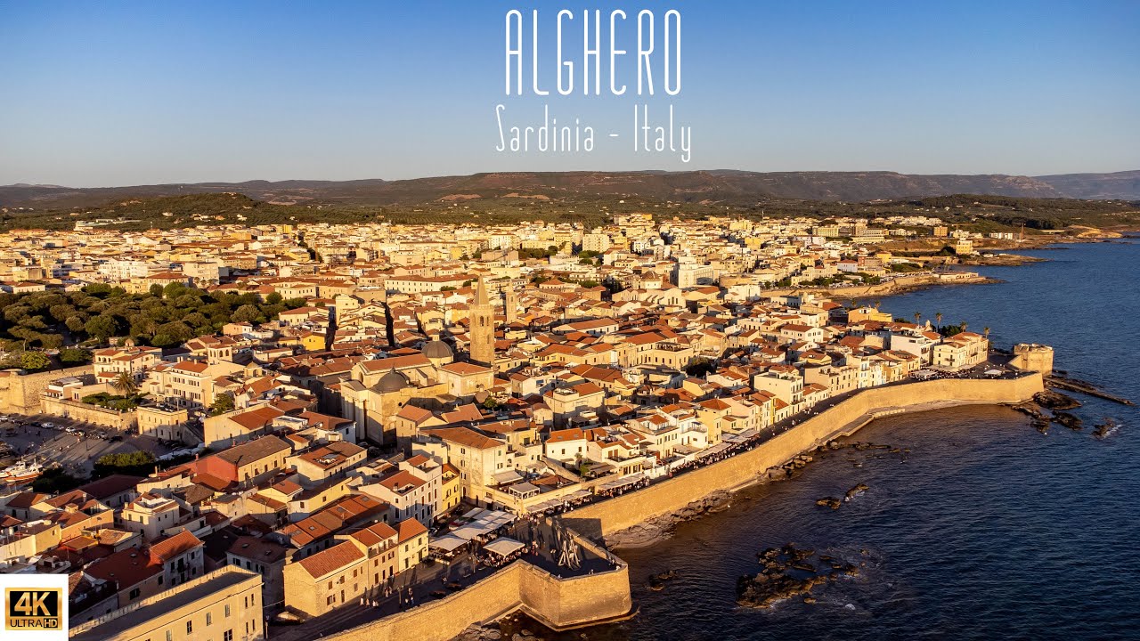 🇮🇹 4K drone video of Alghero, Sardinia, Italy.