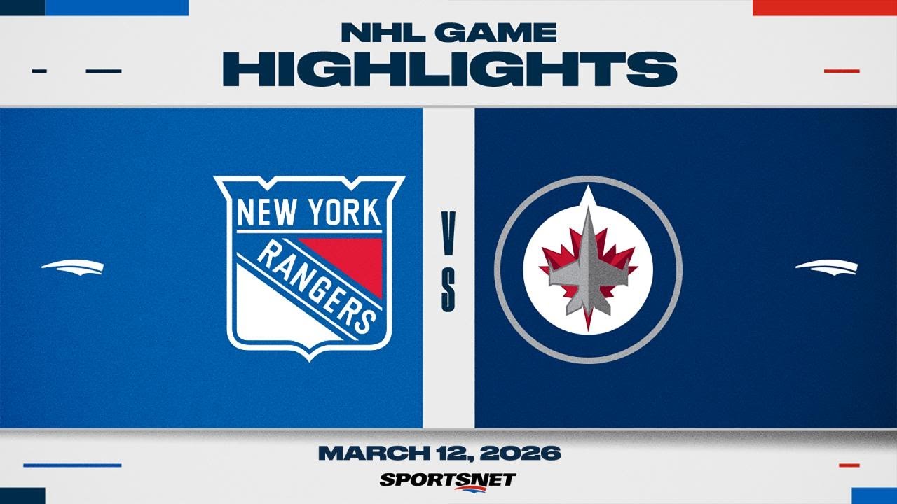 NHL Highlights | Rangers vs. Jets - March 12, 2026