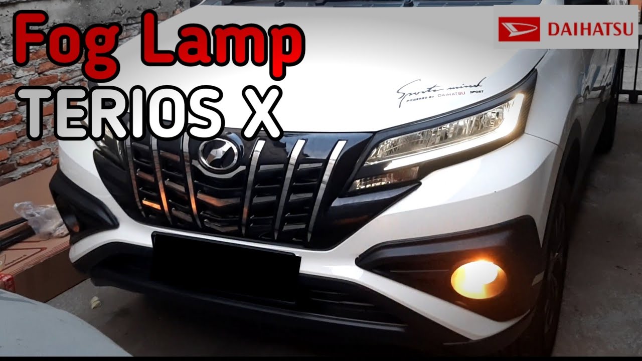Cara Pasang Foglamp Daihatsu all new Terios type X upgrade ke type R