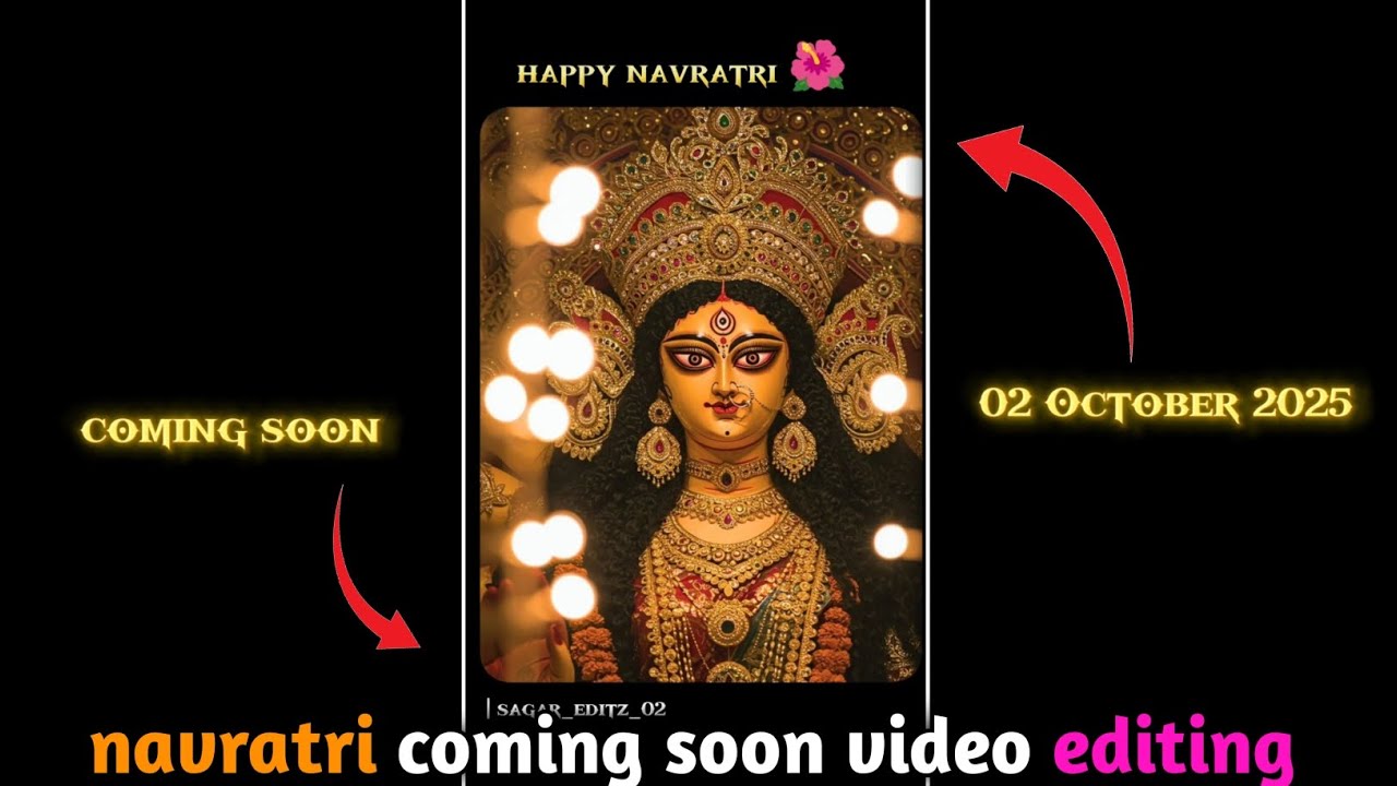 Navratri video editing 🔥 | Instagram trending navratri coming soon video editing | #navratri #edit 