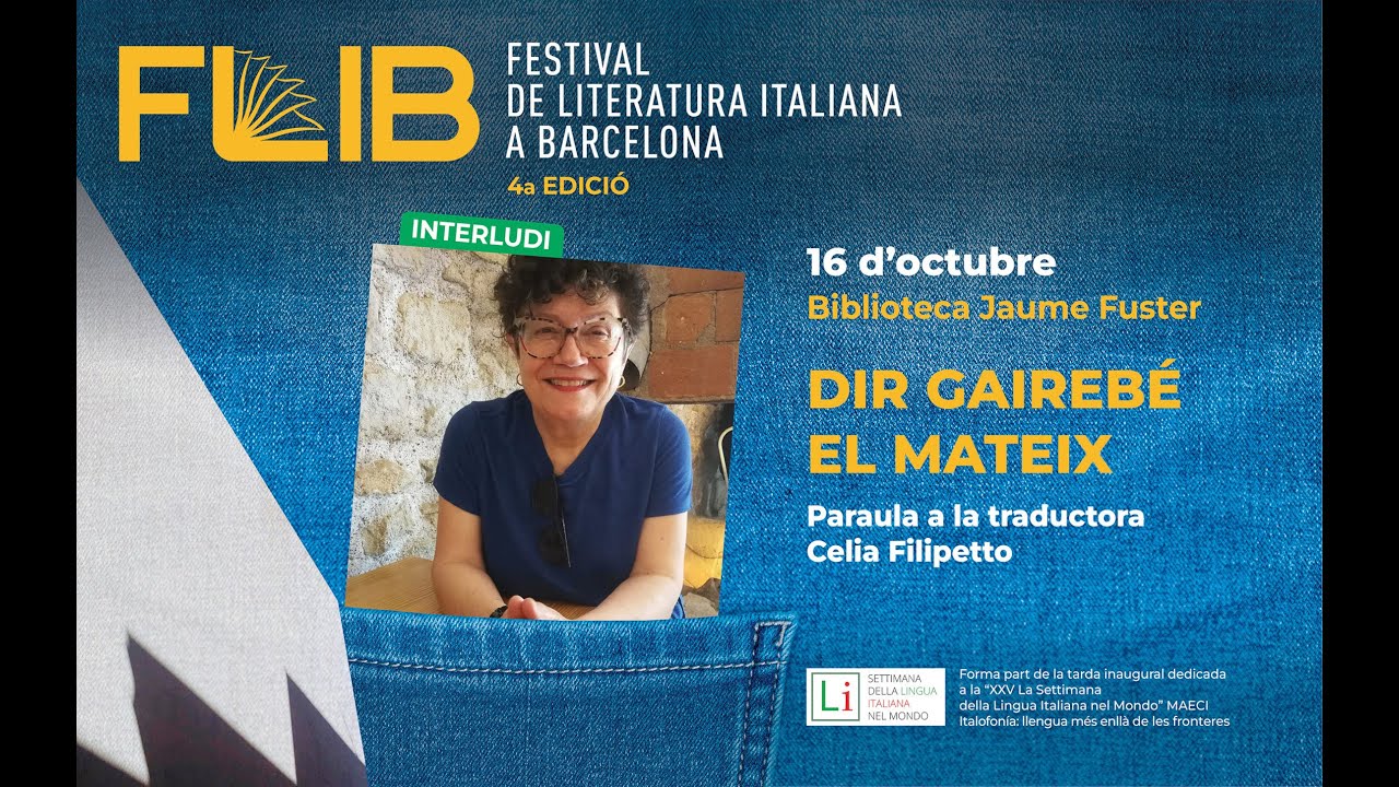 FLIB 2025. Dir gairebé el mateix. Amb Celia Filipetto