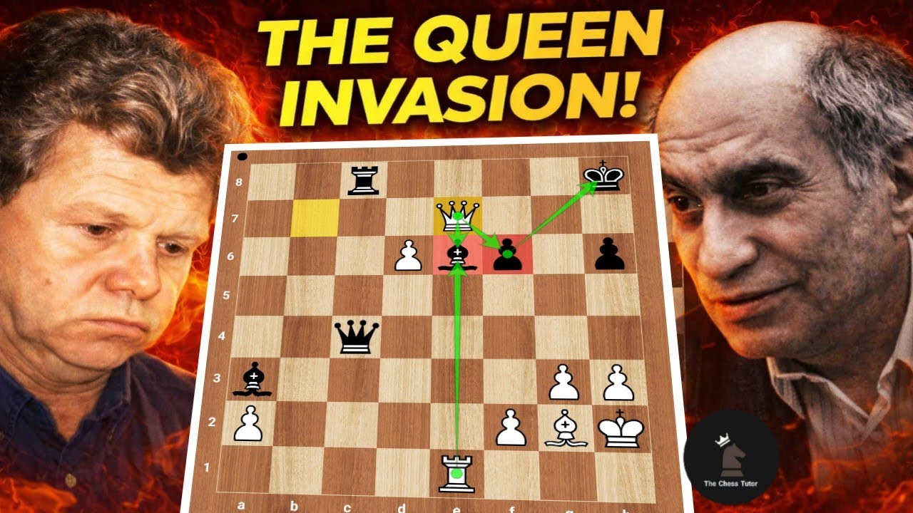 Tal’s Stunning Queen Invasion Ignites a Tactical Firestorm and Forces a Brilliant Checkmate