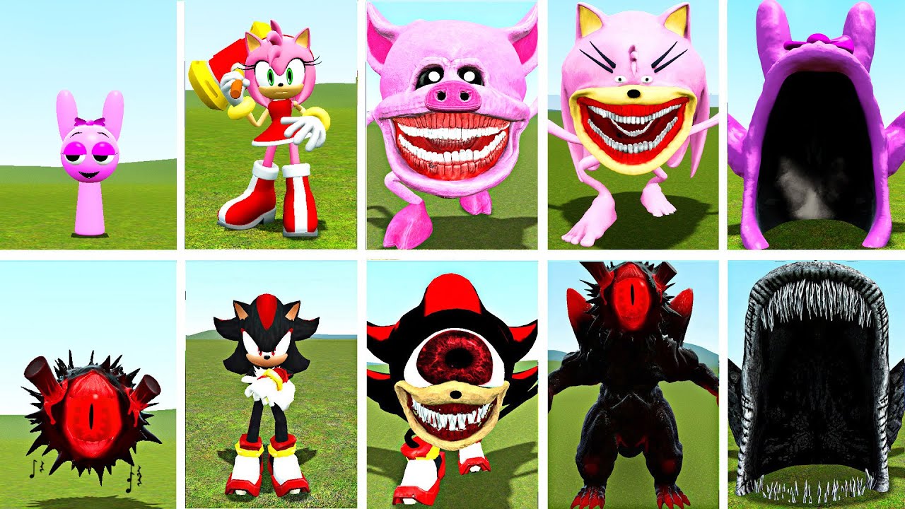 NEW EVOLUTION! SPRUNKI PINKI vs BLACK SUN | AMY ROSE vs SHADOW THE HEDGEHOG | WHO WILL WIN?