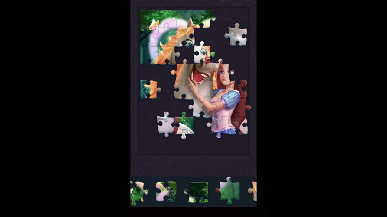Jigsaw puzzle #dropdom unicorn princess games