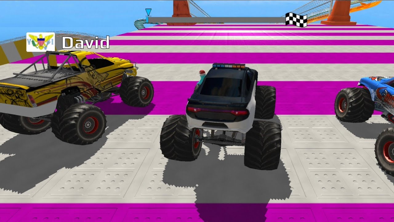 Ultimate Big Monster Truck Stunts 2026 🚚 Epic high speed Jump & Mega Ramp Racing - 474 ep.