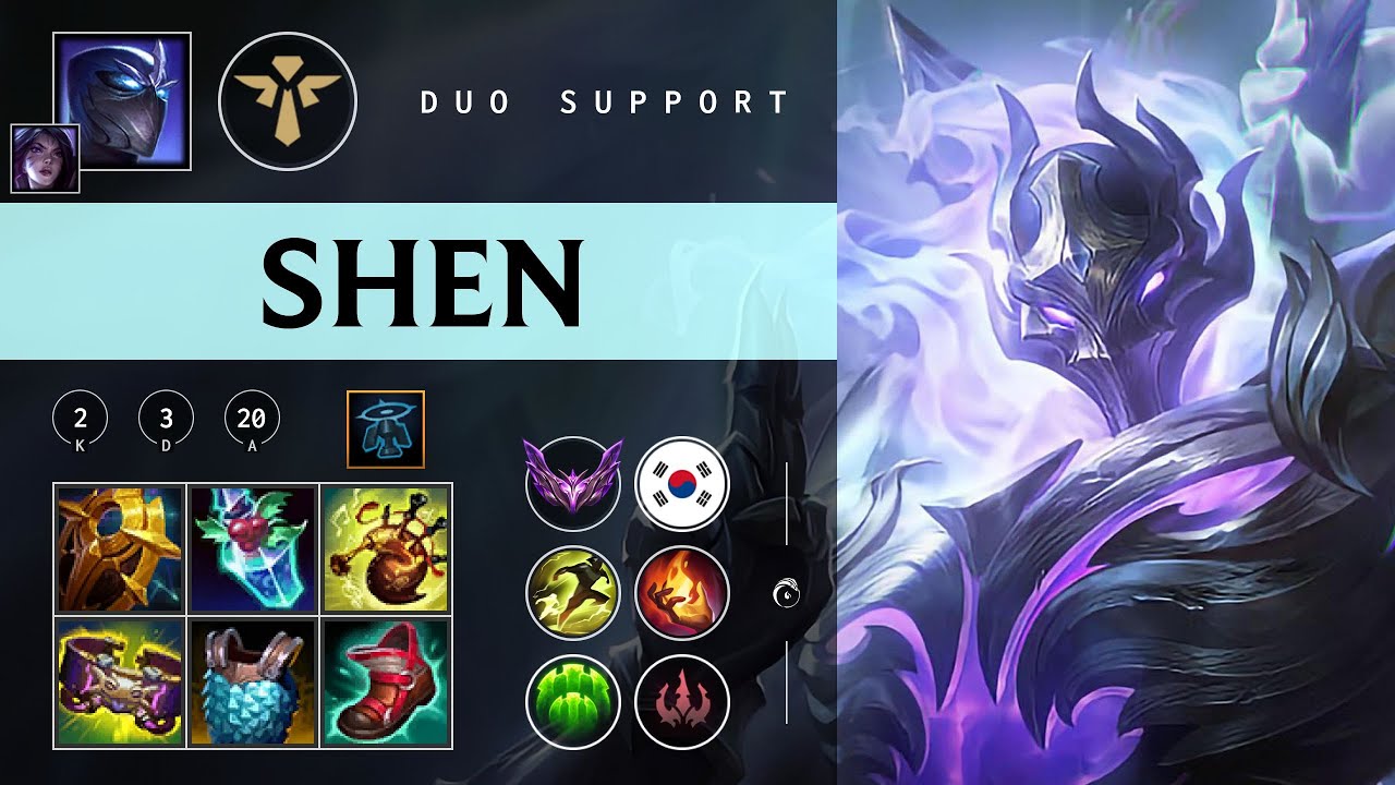 Shen Support vs Leona - KR Master Patch 26.01