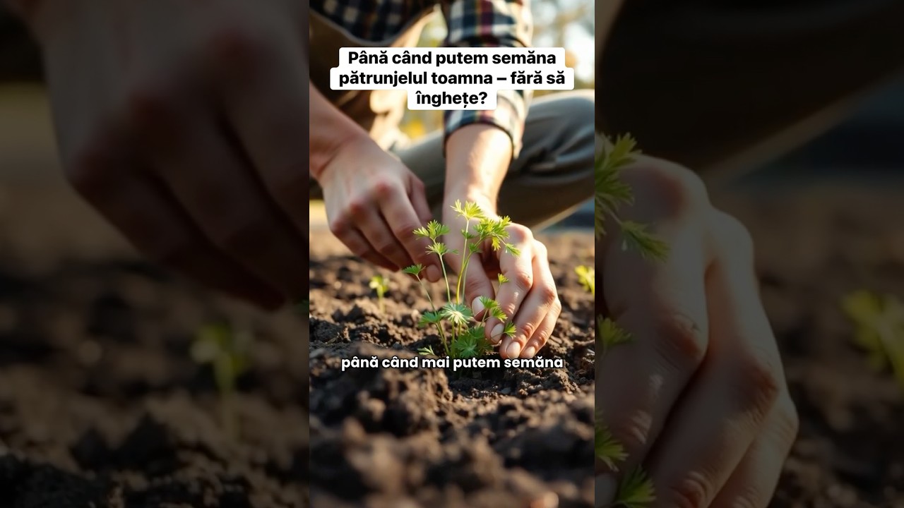 P&acirc;nă c&acirc;nd putem semăna pătrunjelul toamna &ndash; fără să &icirc;nghețe? #gradina #gradinarit #patrunjel