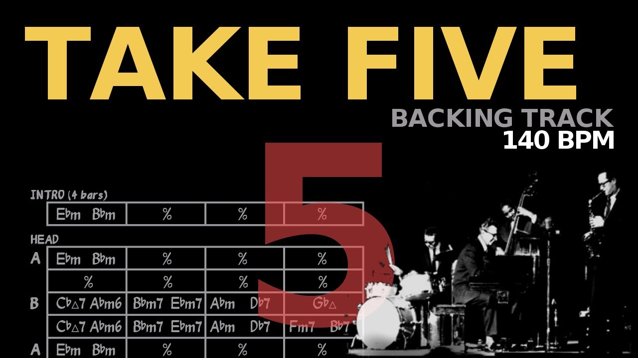 Take Five (140 BPM) Backing Track