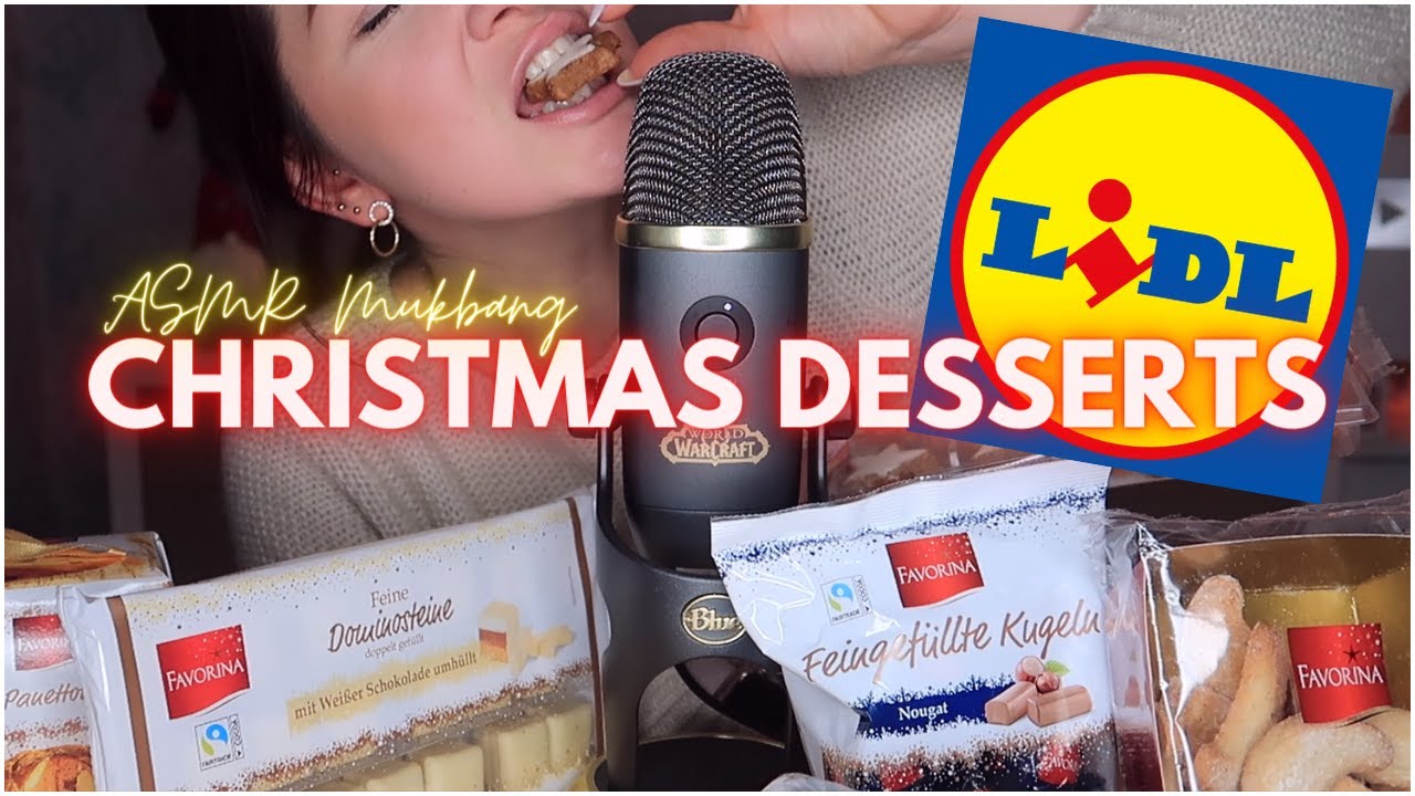 MUKBANG • Christmas Desserts 🎄 Świąteczne Słodycze z Lidla • Polish ASMR Eating Show