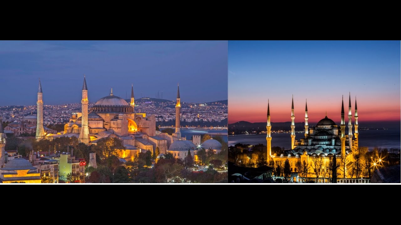 Ayasofya Camii  Sultanahmet Camii Yatsı Ezanı Nafiz Duman  Cihat Bodur