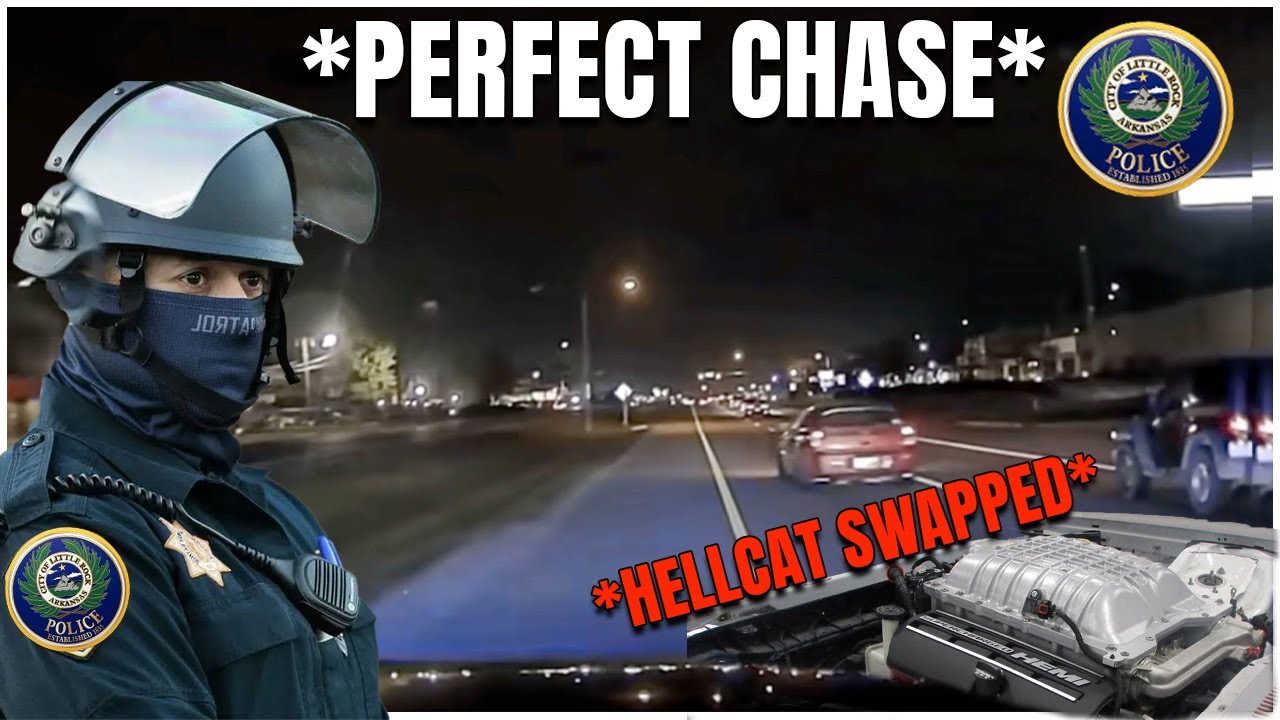 PERFECT CHASE | Little Rock PD F***S w/ WRONG Hellcat SWAPPED Magnum that goes GHOST MODE!