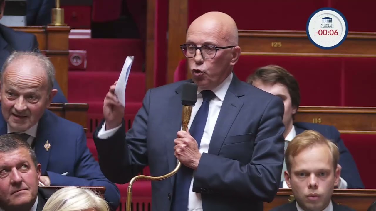 15/10/2024 QAG - Plan de redressement du budget (Economie et finances, fiscalit&eacute;) - &Eacute;ric Ciotti