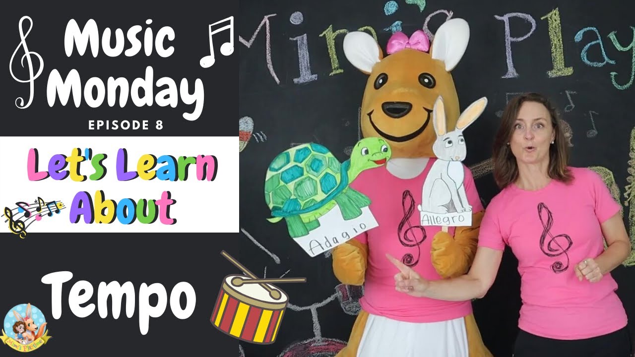 Tempo 1 | Music Theory For Kids | Preschool and Kindergarten Music Class | Music Monday