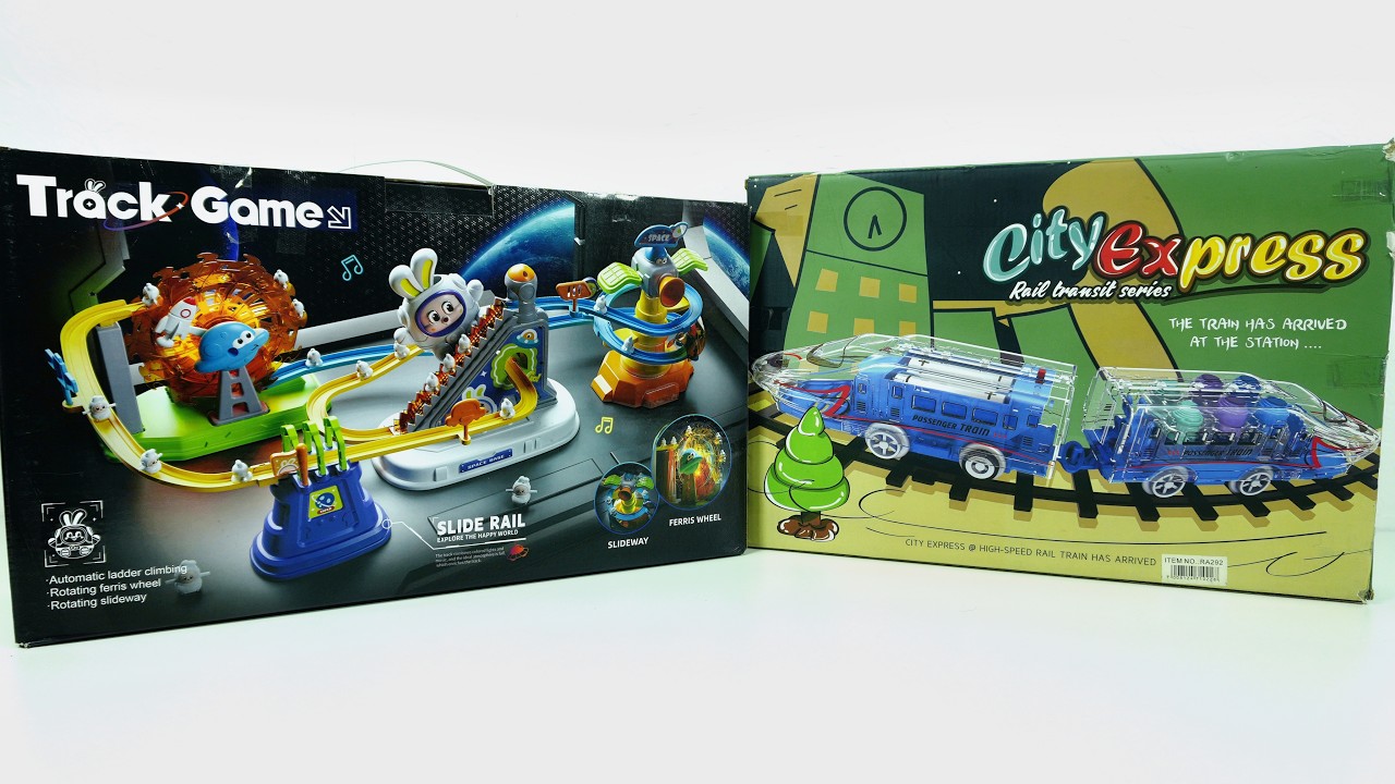 Satisfying Unboxing and Play: City Express Train and Slide Rail Track