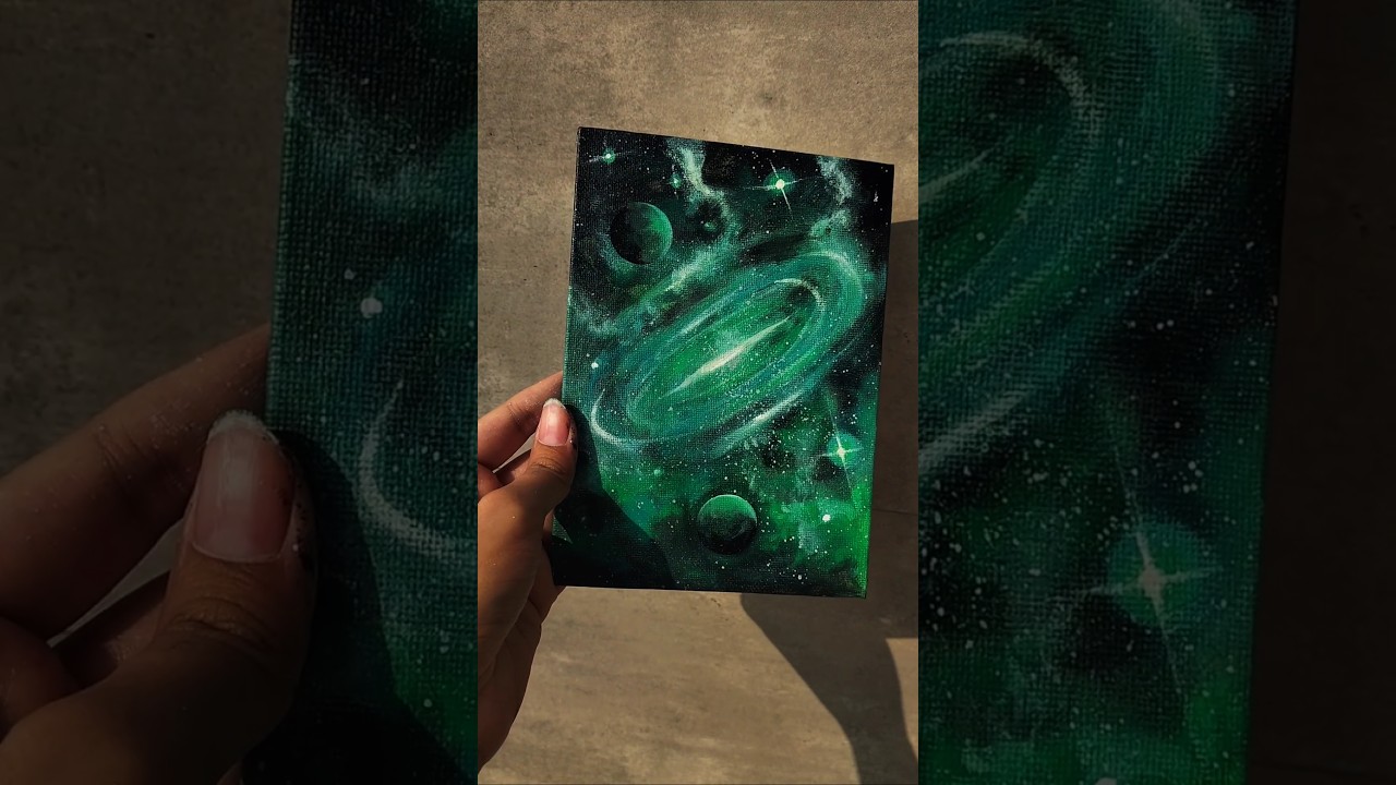 Galaxy painting process 