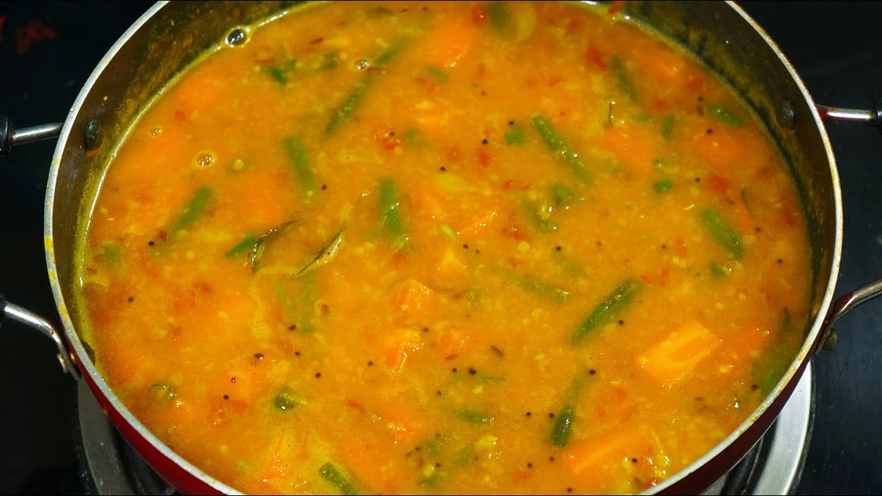 Carrot Beans Sambar - வீடே மணக்கும் கேரட் பீன்ஸ் சாம்பார் செய்வது எப்படி
