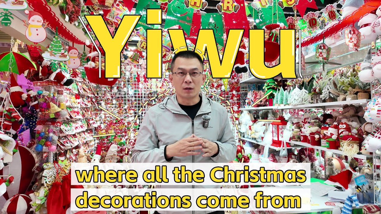 Yiwu, where all the Christmas Trees decorations come from#yiwumarket #chinasourcing #sourcingagent