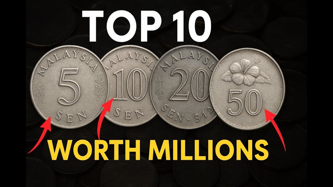 Top 10 Rare Malaysian Coins That Are Worth Millions | Old Sen Coin Errors | Collectible Coins 2025!