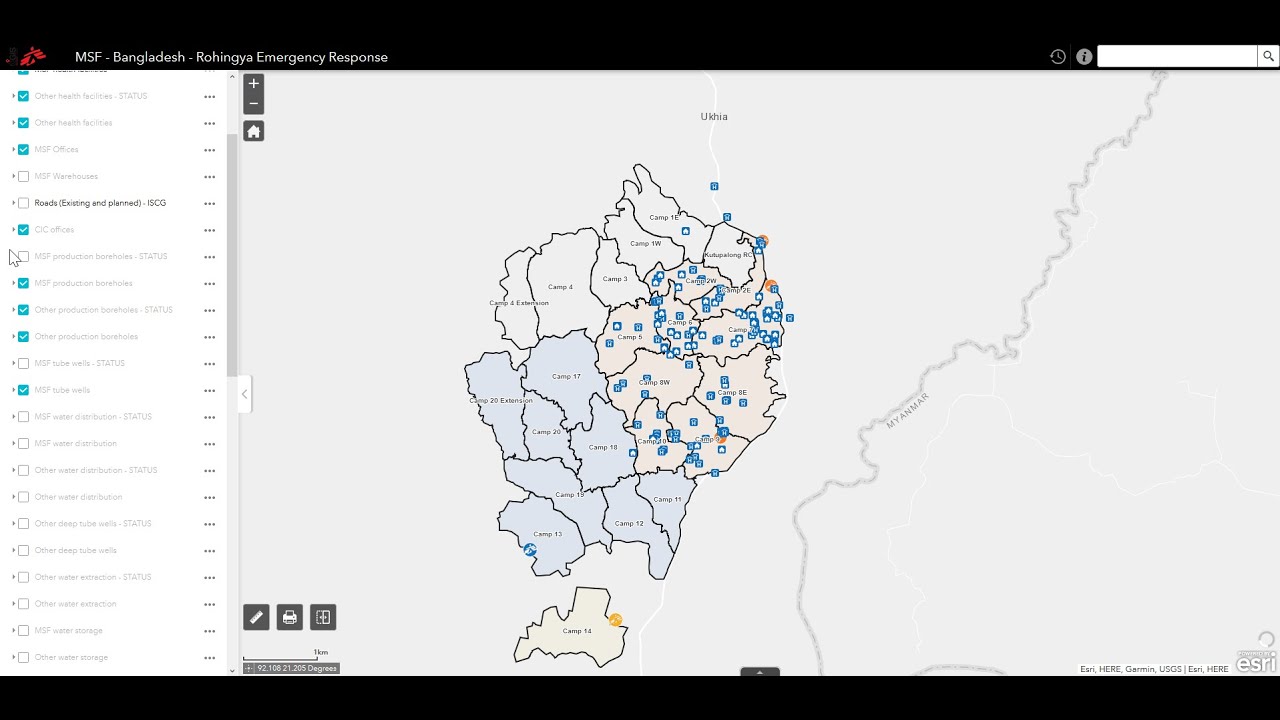 Site Mapping during the Rohingya Emergency Response in Bangladesh
