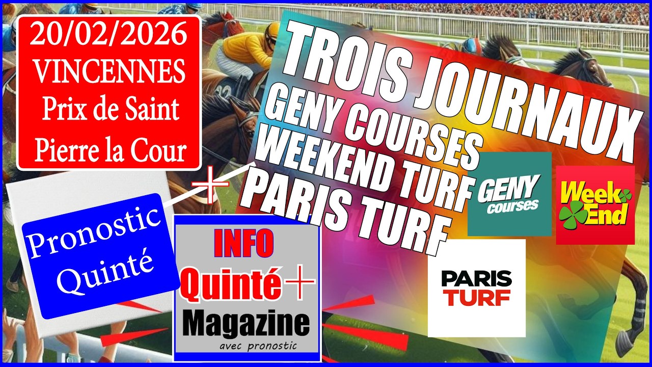 PRIX DE SAINT PIERRE LA COUR – Vincennes | Informations et pronostics du 20 février 2026