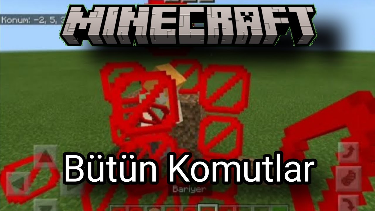 Minecraft b&uuml;t&uuml;n komutlar