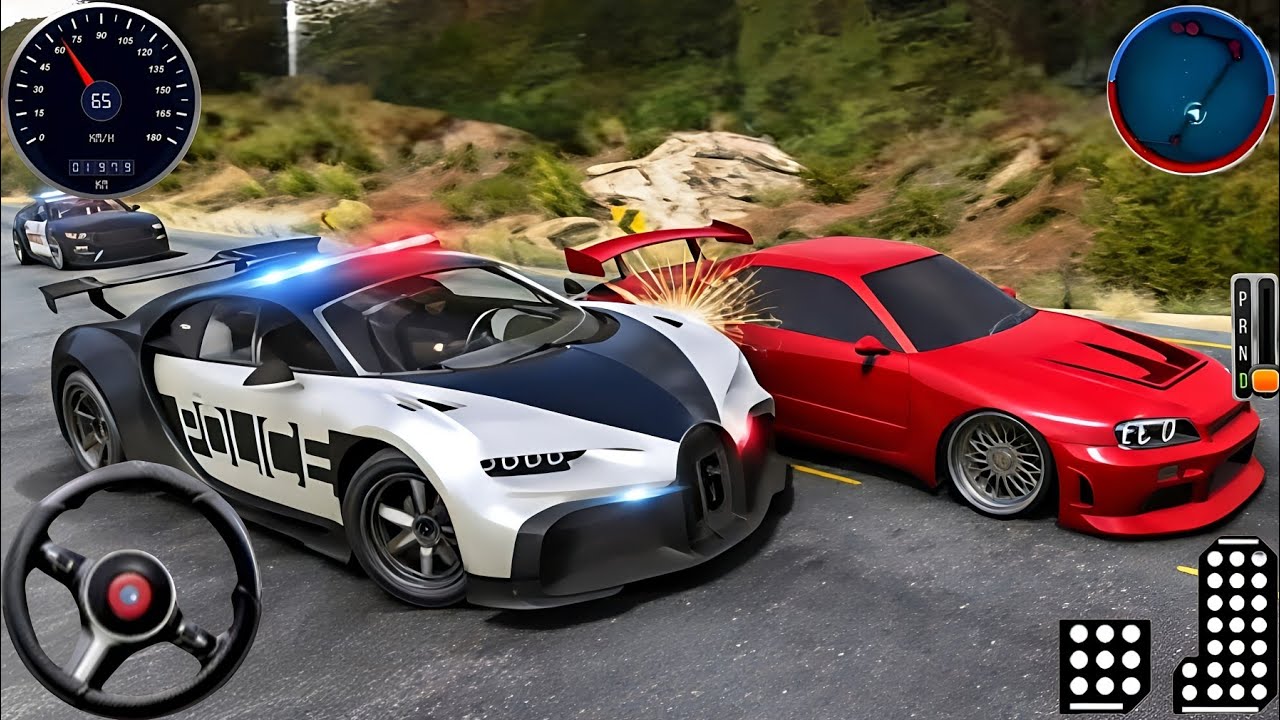 Police Car Chase Simulator 3D Game - Real Cop Cars Driving Simulator 2024 - Android GamePlay