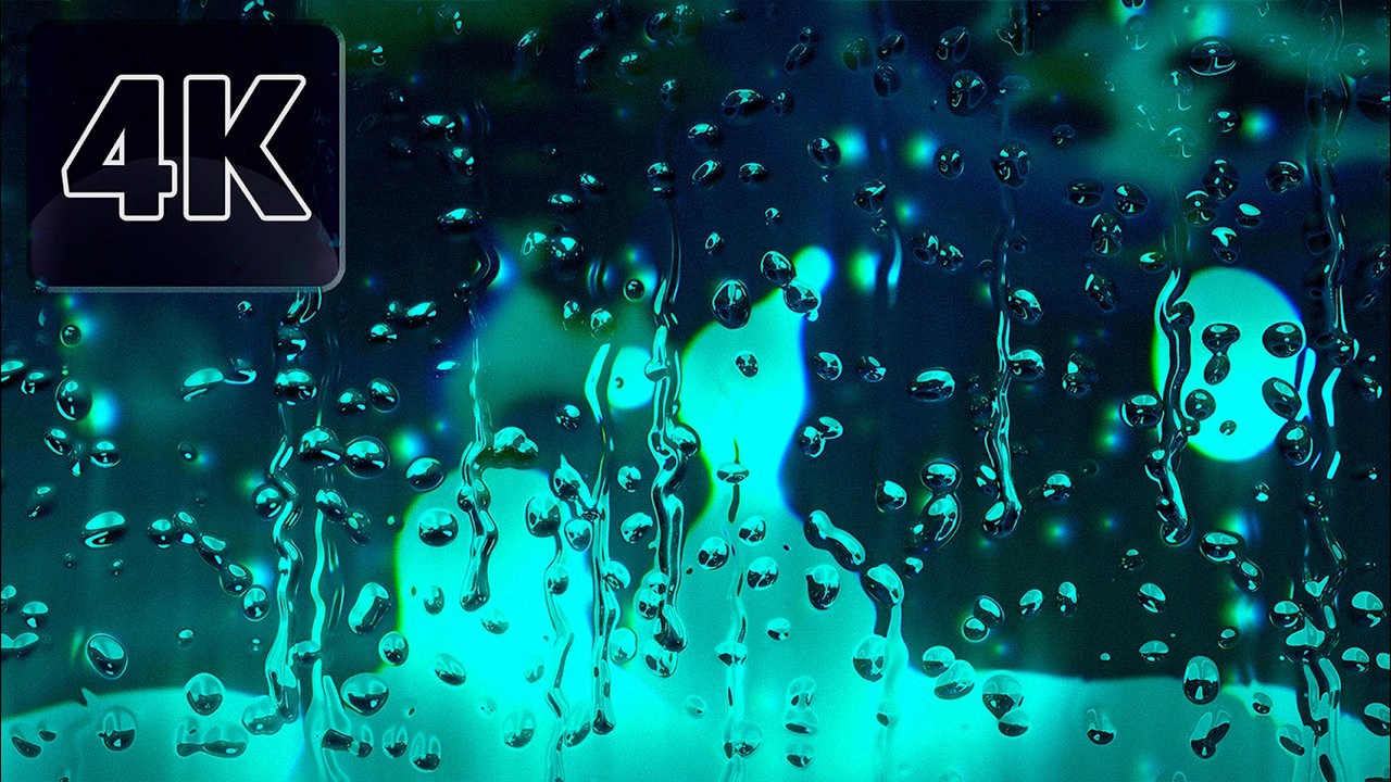 4K Background | Rain Sound 🤍 Relaxing Lava Lamp–Style Visuals (No Sound)
