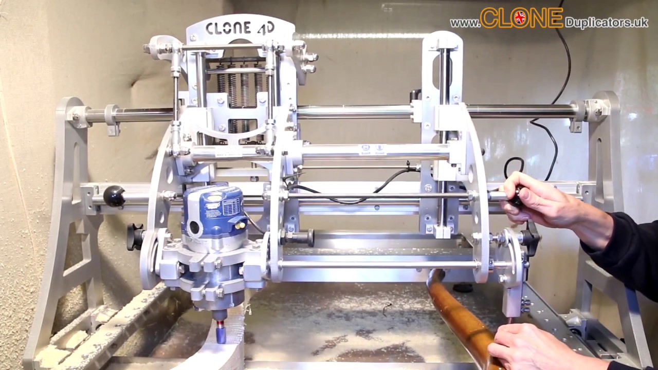 Router Duplicator - Clone 4D Copying Carving A Table Leg