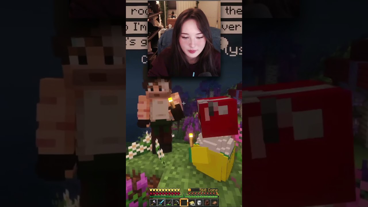 Cellbit дразнит Тину Киттен за её бедность в QSMP Minecraft