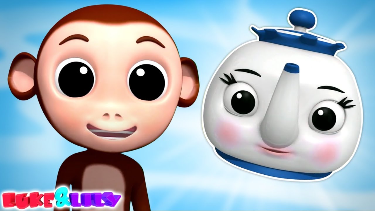 Polly Put The Kettle On, Nursery Rhyme For Kids, फल गीत, Funny Animated Cartoon Videos For Kids