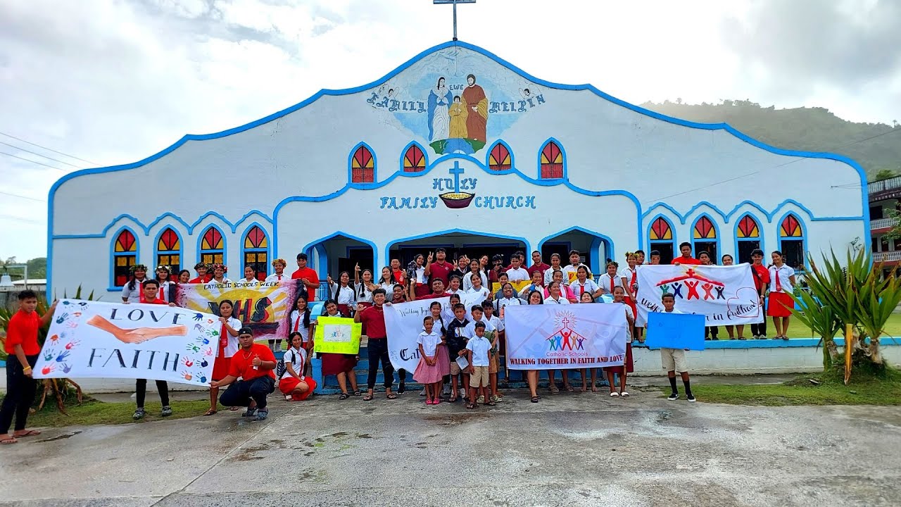 CATHOLIC SCHOOLS WEEK 2023 - CHUUK, MICRONESIA | #day1 (Parade, Mass, and Community Service)