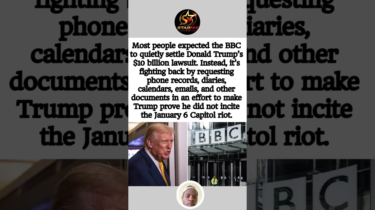 BBC FIGHTS BACK Against Trump&rsquo;s $10 BILLION Lawsuit 😳🔥 #Trump #BBC #BreakingNews #Politics