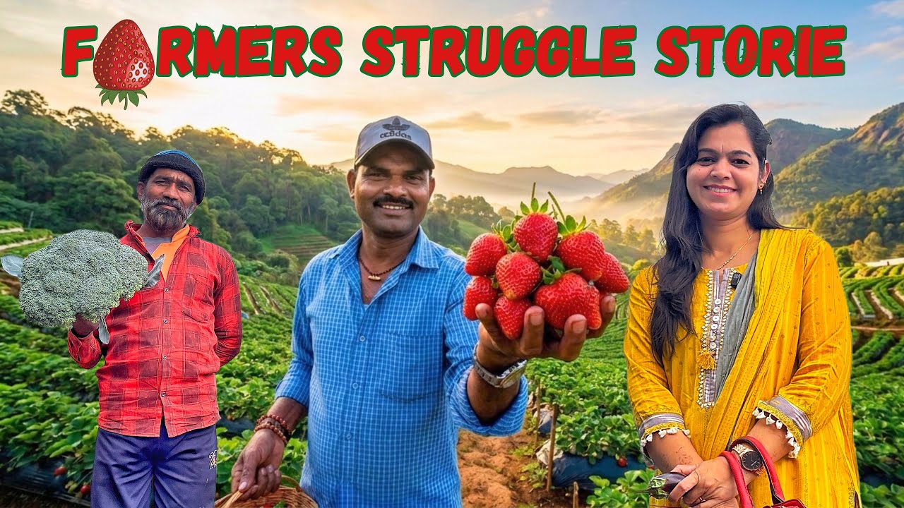 Real Life of Mahabaleshwar Strawberry Farmers 🍓 | Hard Work Behind Strawberry Farming | Village Vlog