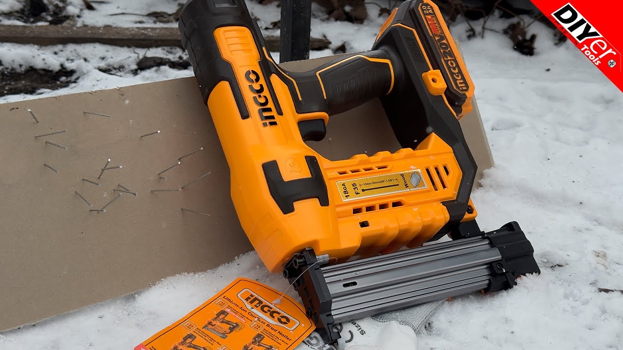 INGCO CBNLI3508 – Ultimate Cordless Brad Nailer Test! Best for Any Wood Type?