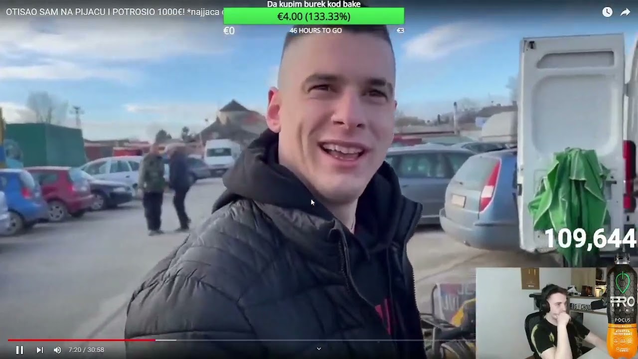 CHODA REAGUJE NA SIMIJEV KLIP SA PIJACE(1000$)