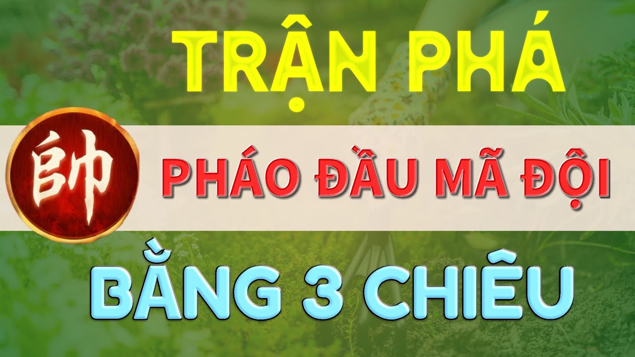 CỜ TƯỚNG / TRẬN PHÁ PHÁO ĐẦU MÃ ĐỘI KINH ĐIỂN BẰNG 2 CHIÊU - CAO THỦ