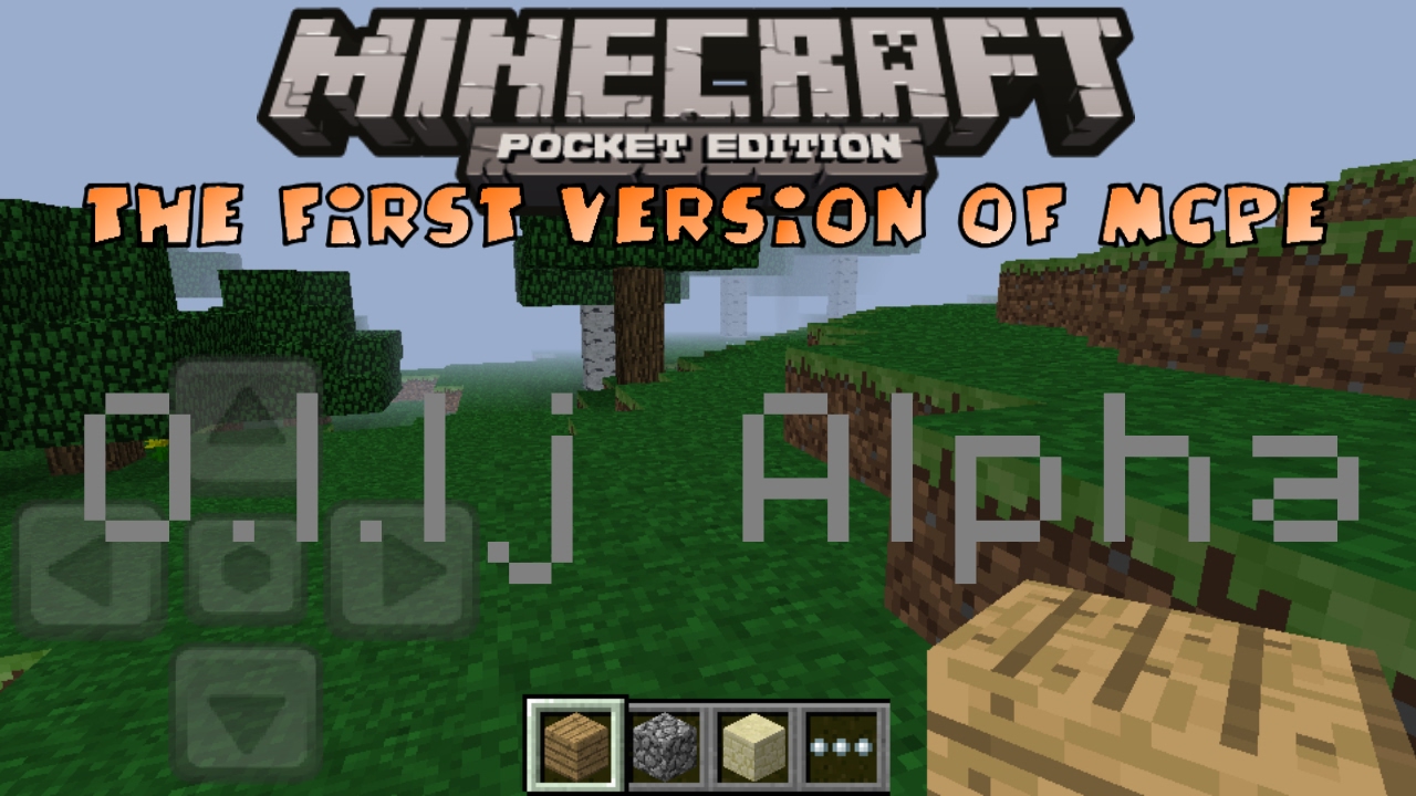 THE FIRST VERSION OF MCPE!! | Minecraft PE 0.1.1j Alpha