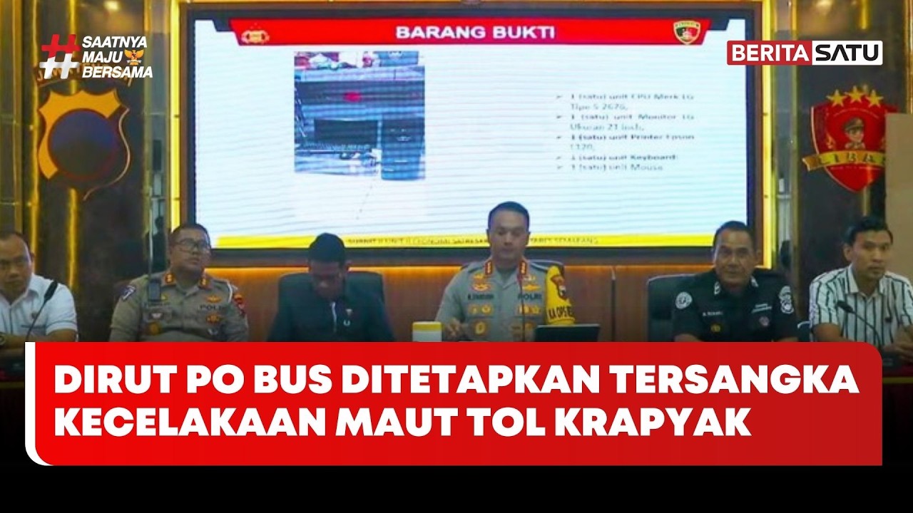 Dirut PO Bus Ditetapkan Tersangka Kecelakaan Maut Tol Krapyak #beritasatu
