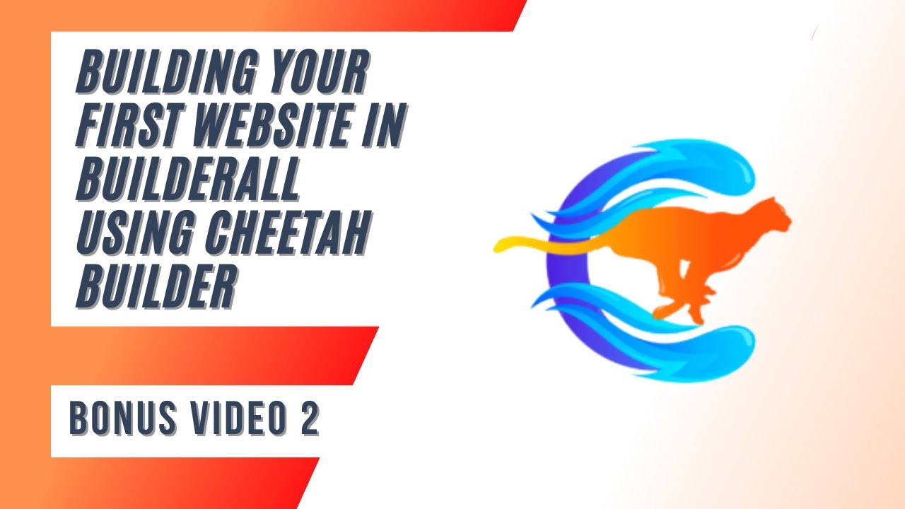 Building Your First Website In Builderall Using Cheetah Builder