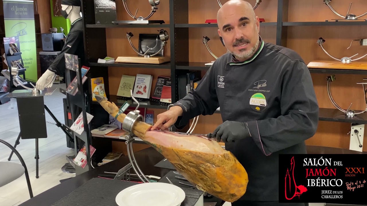 Clase magistral de corte de jamón a cargo de Pepe Alba