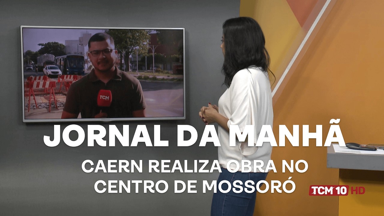 Jornal da Manhã - CAERN realiza obra no centro de Mossoró