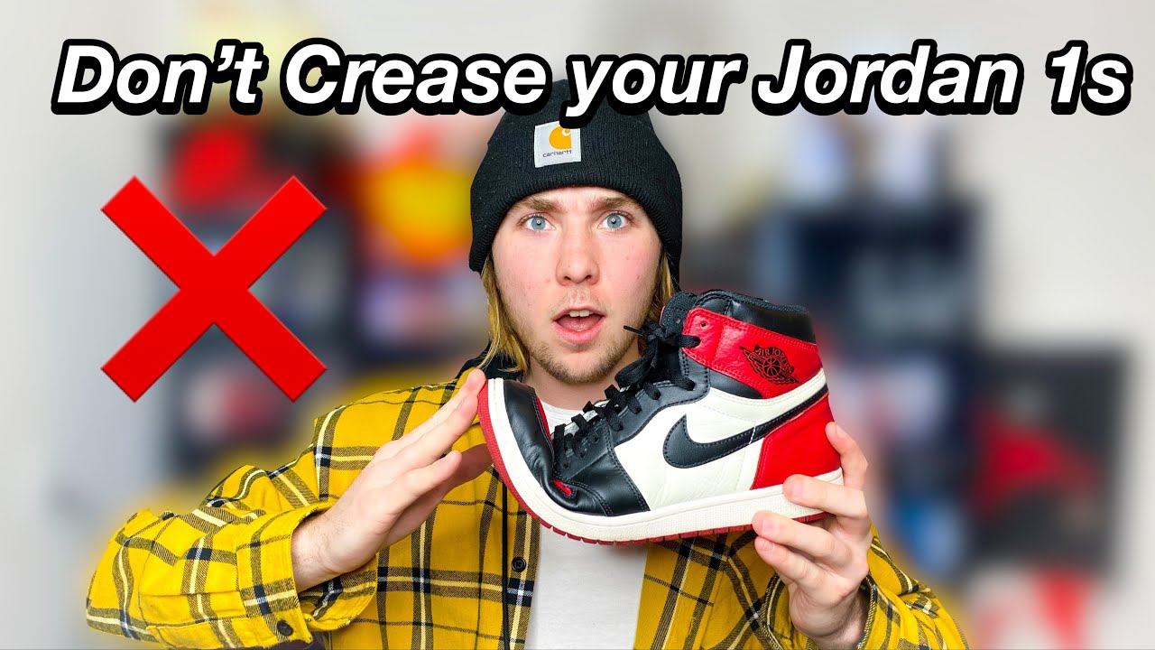 How to Prevent Creases on Jordan 1's!!!! (Tips and Tricks)
