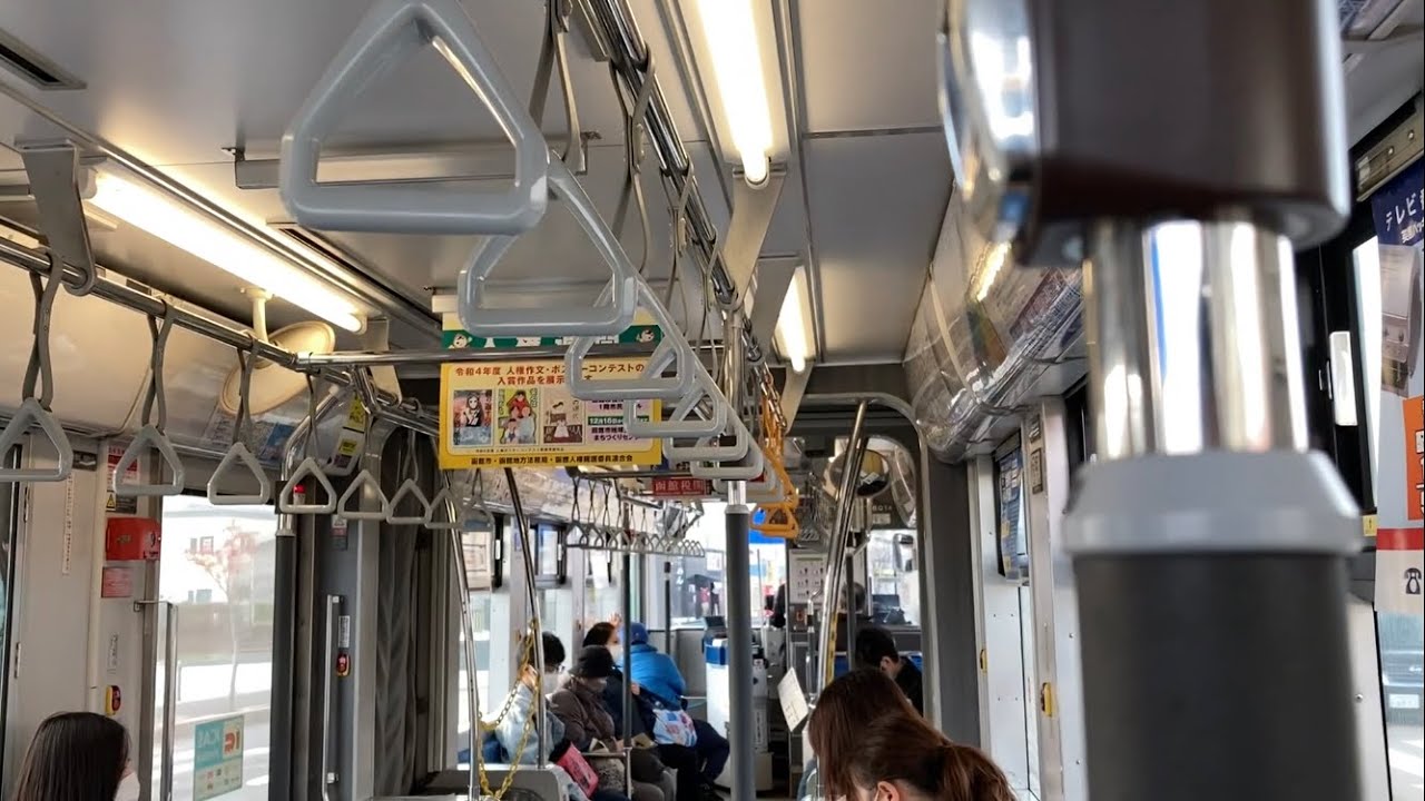 【東芝IGBT】函館市電9600形9601,9602,9603号(らっくる号)走行音 / Hakodate-City-Tram 9600 sound