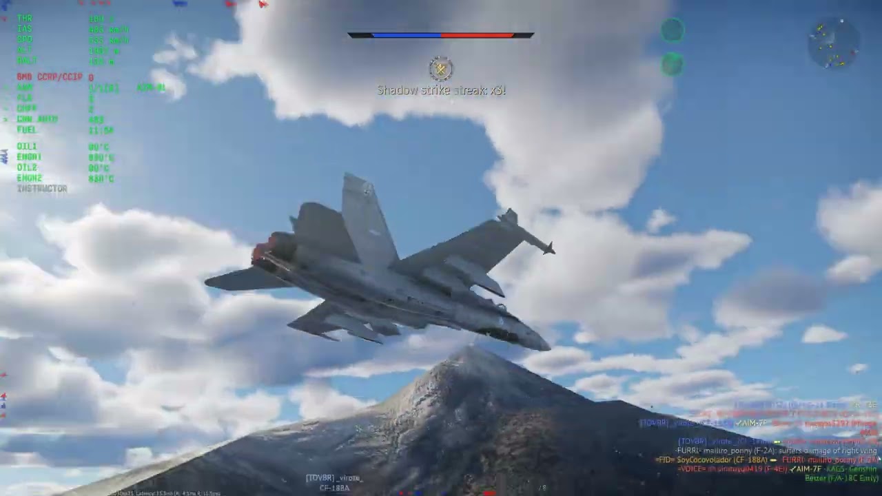 War Thunder - CF-188A Hornet (F/A-18C Early) - x kills game & 6 kills game + Dogfight